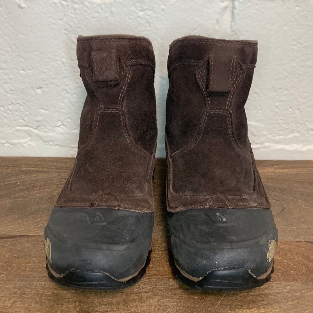 North Face Men’s Brown Suede Lined Waterproof Snow Boot Sz 7